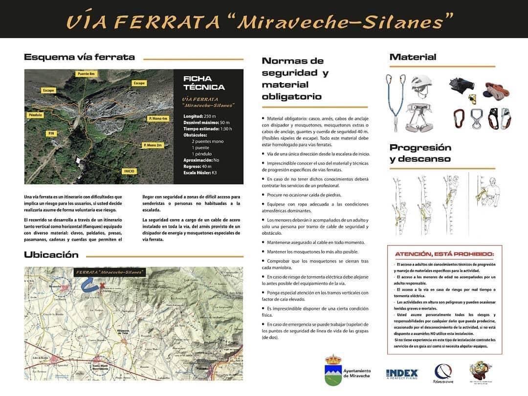 Vía ferrata Miraveche-Silanes